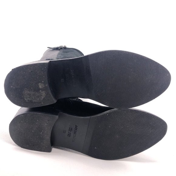 Aquatalia Black Leather Riding Boots 10 - Picture 6 of 11